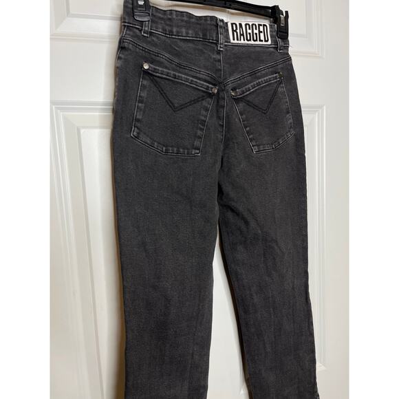 The Ragged Priest Lucky Cat Jeans Black Denim Size 24 Embroidered - Picture 4 of 10